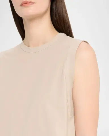 Brunello Cucinelli Cotton Stretch Loose Tank Top | Thumbnail 5 Brunello Cucinelli Cotton Stretch Loose Tank Top | Thumbnail 5