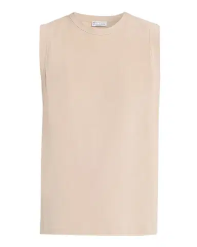 Brunello Cucinelli Cotton Stretch Loose Tank Top | Thumbnail 1 Brunello Cucinelli Cotton Stretch Loose Tank Top | Thumbnail 1