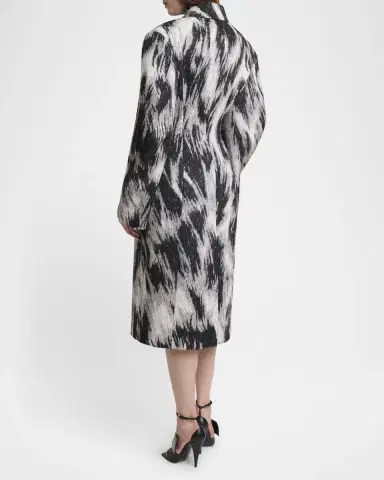 Givenchy Animal Cocoon Coat | Thumbnail 3 Givenchy Animal Cocoon Coat | Thumbnail 3