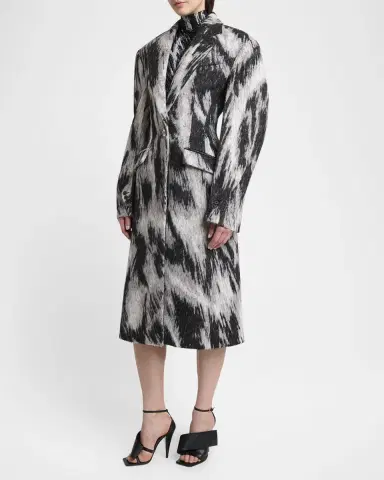 Givenchy Animal Cocoon Coat | Thumbnail 4 Givenchy Animal Cocoon Coat | Thumbnail 4