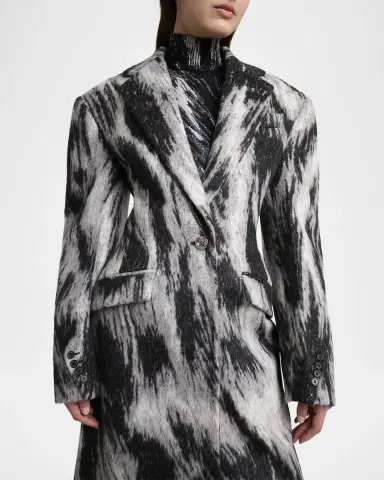 Givenchy Animal Cocoon Coat | Thumbnail 5 Givenchy Animal Cocoon Coat | Thumbnail 5