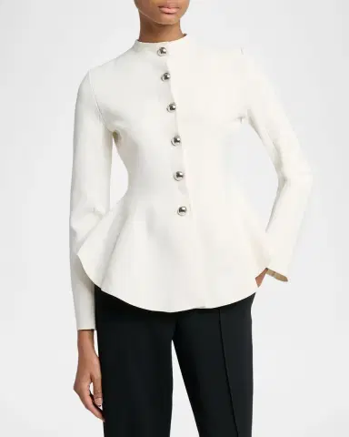 Proenza Schouler Dasha Peplum Jacket | Thumbnail 4 Proenza Schouler Dasha Peplum Jacket | Thumbnail 4