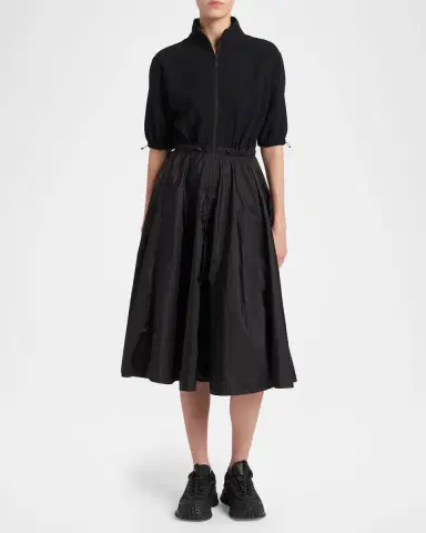 Moncler A-Line Combo Dress | Thumbnail 2 Moncler A-Line Combo Dress | Thumbnail 2