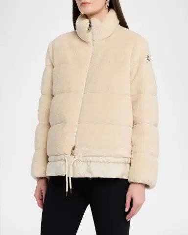 Moncler Cedra Teddy Short Down Jacket | Thumbnail 4 Moncler Cedra Teddy Short Down Jacket | Thumbnail 4