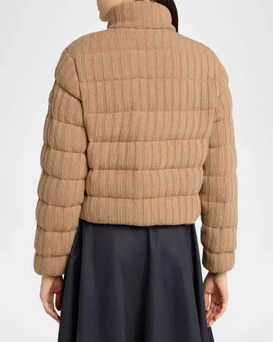 Moncler Wool & Cashmere Blend Padded Cardigan | Thumbnail 3 Moncler Wool & Cashmere Blend Padded Cardigan | Thumbnail 3