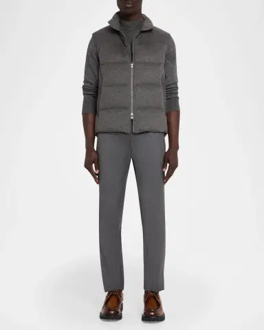 Sease Men 's Insulated Cashmere Reversible Vest | Thumbnail 2 Sease Men 's Insulated Cashmere Reversible Vest | Thumbnail 2