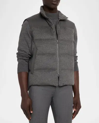 Sease Men 's Insulated Cashmere Reversible Vest | Thumbnail 4 Sease Men 's Insulated Cashmere Reversible Vest | Thumbnail 4