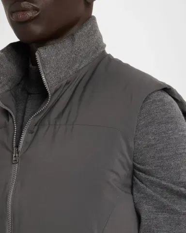 Sease Men 's Insulated Cashmere Reversible Vest | Thumbnail 5 Sease Men 's Insulated Cashmere Reversible Vest | Thumbnail 5