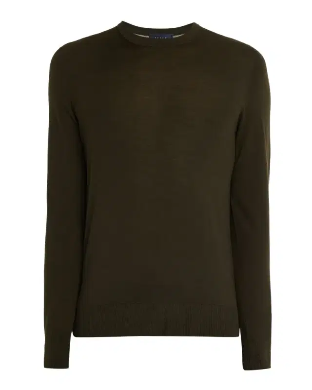 Men 's Virgin Wool Heathered Crewneck Sweater Men 's Virgin Wool Heathered Crewneck Sweater