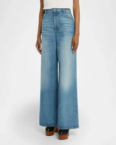 Chloé Wide-Leg High-Rise Jeans | Thumbnail 4 Chloé Wide-Leg High-Rise Jeans | Thumbnail 4