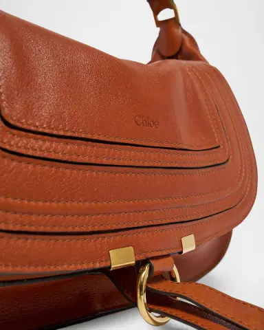 Chloé Marcie Medium Saddle Shoulder Bag in Leather | Thumbnail 5 Chloé Marcie Medium Saddle Shoulder Bag in Leather | Thumbnail 5