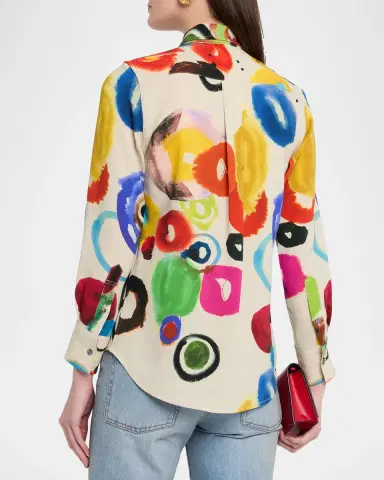 Libertine Take The Reins Silk Button-Down Shirt | Thumbnail 3 Libertine Take The Reins Silk Button-Down Shirt | Thumbnail 3
