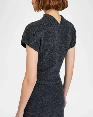Proenza Schouler Abie Boiled Wool Maxi Dress | Thumbnail 4 Proenza Schouler Abie Boiled Wool Maxi Dress | Thumbnail 4
