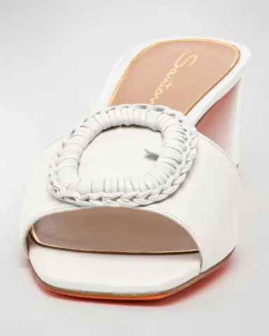 Santoni Corolle Leather Buckle Mules | Thumbnail 3 Santoni Corolle Leather Buckle Mules | Thumbnail 3