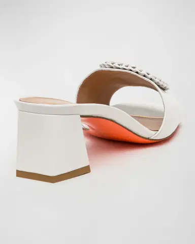 Santoni Corolle Leather Buckle Mules | Thumbnail 6 Santoni Corolle Leather Buckle Mules | Thumbnail 6