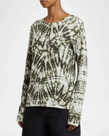 Proenza Schouler Mia Long-Sleeve Tie Dye Top | Thumbnail 4 Proenza Schouler Mia Long-Sleeve Tie Dye Top | Thumbnail 4