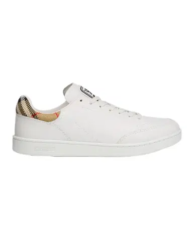 Burberry Men's Set Leather & Check Low-Top Sneakers | Thumbnail 1 Burberry Men's Set Leather & Check Low-Top Sneakers | Thumbnail 1