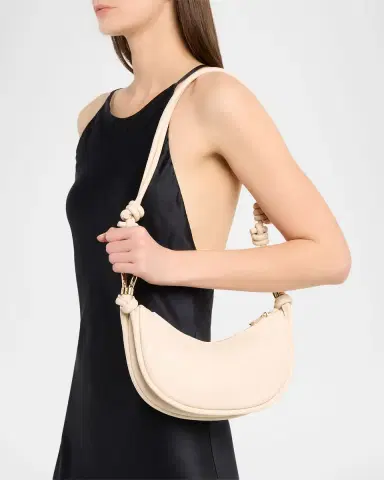 SIMKHAI Avery Curved Leather Crossbody Bag | Thumbnail 6 SIMKHAI Avery Curved Leather Crossbody Bag | Thumbnail 6