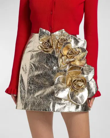 Aknvas Aksel Metallic Faux Leather Mini Skirt | Thumbnail 4 Aknvas Aksel Metallic Faux Leather Mini Skirt | Thumbnail 4