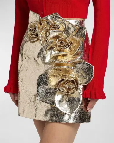 Aknvas Aksel Metallic Faux Leather Mini Skirt | Thumbnail 7 Aknvas Aksel Metallic Faux Leather Mini Skirt | Thumbnail 7