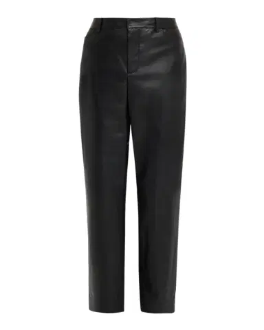 Vince Mid-Rise Straight Leather Pants | Thumbnail 1 Vince Mid-Rise Straight Leather Pants | Thumbnail 1