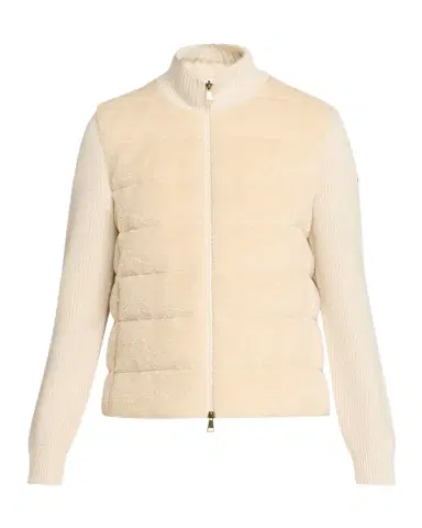 Moncler Padded Teddy & Wool Cardigan | Thumbnail 1 Moncler Padded Teddy & Wool Cardigan | Thumbnail 1