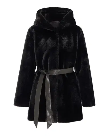 Lyla Grant Fur-Free Faux Mink Hooded Coat | Thumbnail 1 Lyla Grant Fur-Free Faux Mink Hooded Coat | Thumbnail 1