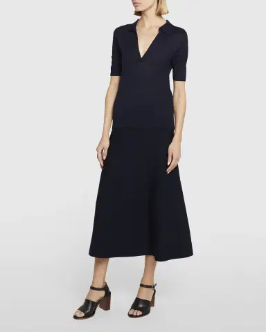 Gabriela Hearst Frank Cashmere Polo Top | Thumbnail 4 Gabriela Hearst Frank Cashmere Polo Top | Thumbnail 4