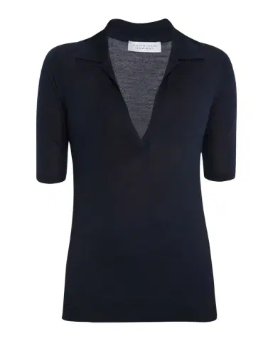 Gabriela Hearst Frank Cashmere Polo Top | Thumbnail 1 Gabriela Hearst Frank Cashmere Polo Top | Thumbnail 1