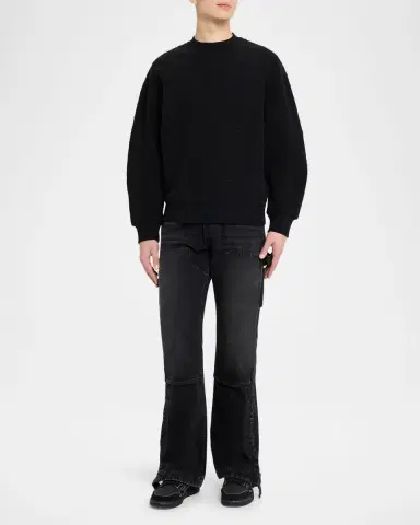 Amiri Men's MA Quad Jacquard Crewneck Sweatshirt | Thumbnail 2 Amiri Men's MA Quad Jacquard Crewneck Sweatshirt | Thumbnail 2