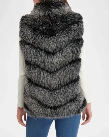 Lyla Grant Fur-Free Quilted Faux Fox Vest | Thumbnail 3 Lyla Grant Fur-Free Quilted Faux Fox Vest | Thumbnail 3