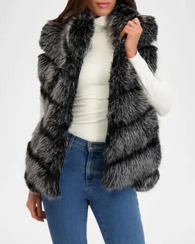 Lyla Grant Fur-Free Quilted Faux Fox Vest | Thumbnail 4 Lyla Grant Fur-Free Quilted Faux Fox Vest | Thumbnail 4
