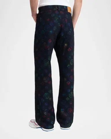 Casablanca Men's Monogram Straight-Leg Jeans | Thumbnail 2 Casablanca Men's Monogram Straight-Leg Jeans | Thumbnail 2