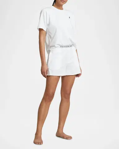 Polo Ralph Lauren Club Terry 2-Piece T-Shirt & Shorts Pajama Set | Thumbnail 2 Polo Ralph Lauren Club Terry 2-Piece T-Shirt & Shorts Pajama Set | Thumbnail 2