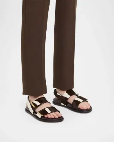 Tod's Zebra-Printed Calf Hair Slingback Sandals | Thumbnail 2 Tod's Zebra-Printed Calf Hair Slingback Sandals | Thumbnail 2