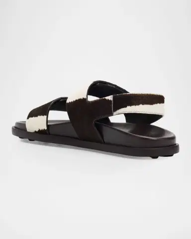 Tod's Zebra-Printed Calf Hair Slingback Sandals | Thumbnail 4 Tod's Zebra-Printed Calf Hair Slingback Sandals | Thumbnail 4