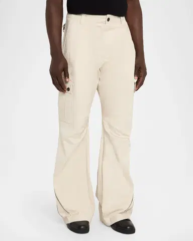 Dolce & Gabbana Men's Gabardine Zipped-Hem Wide Leg Cargo Pants | Thumbnail 4 Dolce & Gabbana Men's Gabardine Zipped-Hem Wide Leg Cargo Pants | Thumbnail 4