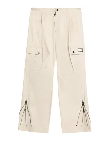 Dolce & Gabbana Men's Gabardine Zipped-Hem Wide Leg Cargo Pants | Thumbnail 1 Dolce & Gabbana Men's Gabardine Zipped-Hem Wide Leg Cargo Pants | Thumbnail 1