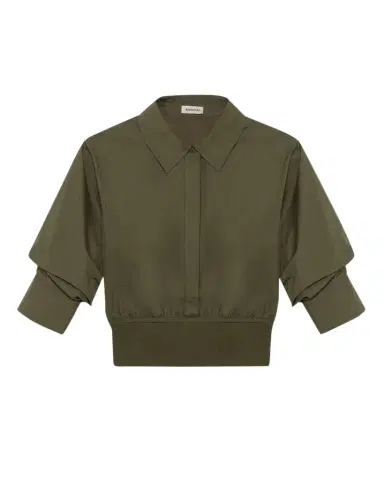 Simkhai Stiles Knit Cotton Shirt | Thumbnail 1 Simkhai Stiles Knit Cotton Shirt | Thumbnail 1