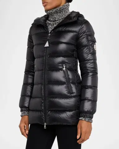 Moncler Glements Hooded Mid-Length Down Jacket | Thumbnail 4 Moncler Glements Hooded Mid-Length Down Jacket | Thumbnail 4