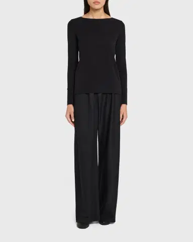 Wolford Pure Bateau-Neck Jersey Top | Thumbnail 2 Wolford Pure Bateau-Neck Jersey Top | Thumbnail 2