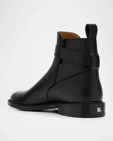 Burberry Men 's Manor Jodhpur Leather Ankle Boots | Thumbnail 2 Burberry Men 's Manor Jodhpur Leather Ankle Boots | Thumbnail 2