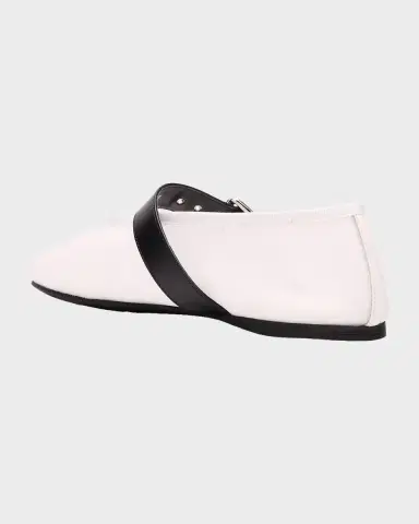 Miu Miu Mesh Buckle Mary-Jane Ballerina Flats | Thumbnail 4 Miu Miu Mesh Buckle Mary-Jane Ballerina Flats | Thumbnail 4