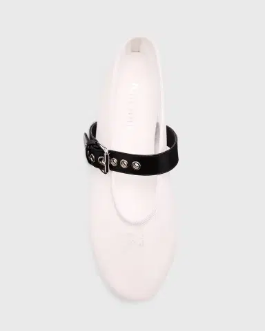 Miu Miu Mesh Buckle Mary-Jane Ballerina Flats | Thumbnail 6 Miu Miu Mesh Buckle Mary-Jane Ballerina Flats | Thumbnail 6