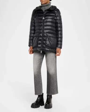Moncler Jasmin Hooded Short Down Parka | Thumbnail 2 Moncler Jasmin Hooded Short Down Parka | Thumbnail 2