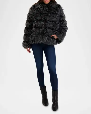 Lyla Grant Fur-Free Quilted Faux Fox Coat | Thumbnail 2 Lyla Grant Fur-Free Quilted Faux Fox Coat | Thumbnail 2