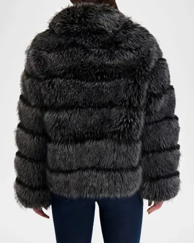 Lyla Grant Fur-Free Quilted Faux Fox Coat | Thumbnail 3 Lyla Grant Fur-Free Quilted Faux Fox Coat | Thumbnail 3