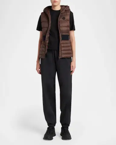 Moncler Melia Hooded Down Vest | Thumbnail 2 Moncler Melia Hooded Down Vest | Thumbnail 2