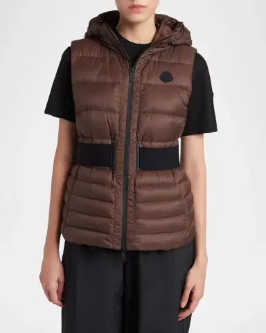 Moncler Melia Hooded Down Vest | Thumbnail 4 Moncler Melia Hooded Down Vest | Thumbnail 4