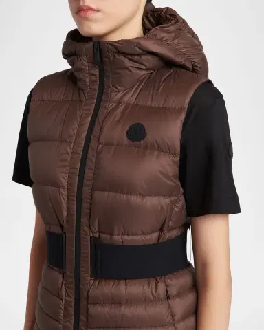 Moncler Melia Hooded Down Vest | Thumbnail 5 Moncler Melia Hooded Down Vest | Thumbnail 5